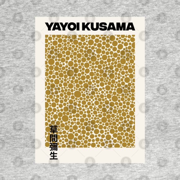 Yayoi Kusama Dots Exhibition Art Print, Yayoi Kusama Japanese Wall Art by VanillaArt